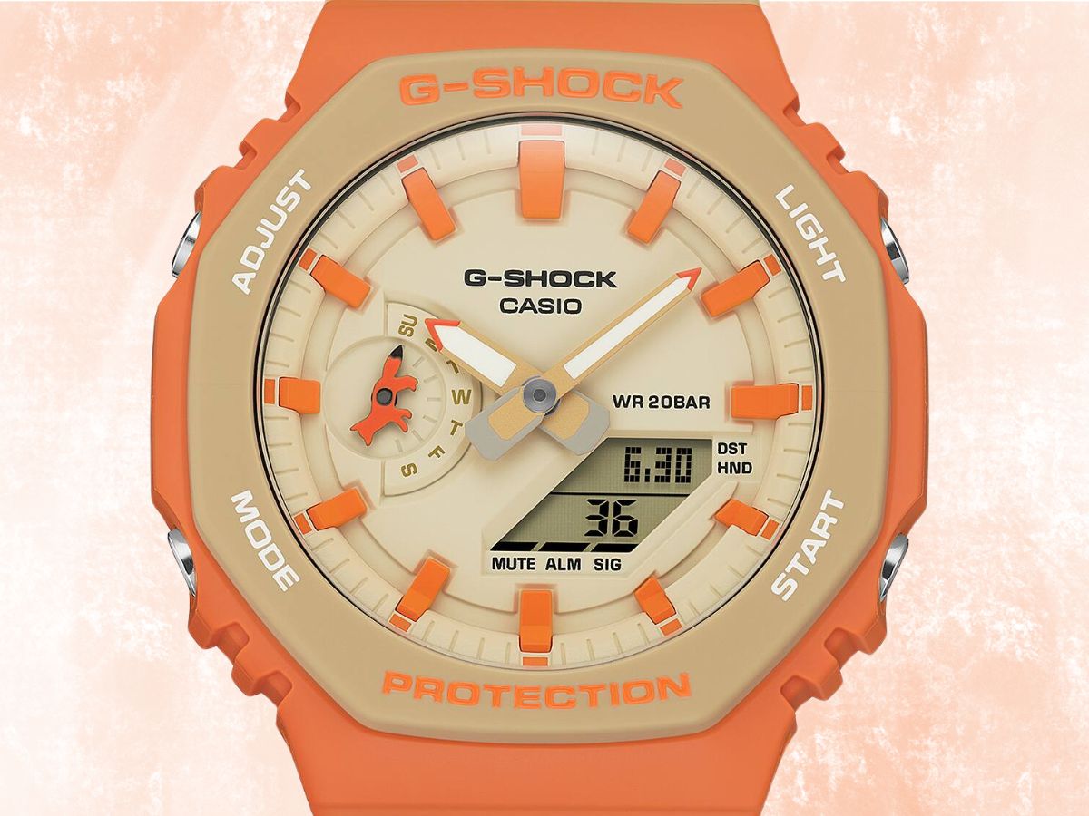 Casio ujawnia nowy zegarek G-Shock z jaskrawopomarańczowymi detalami