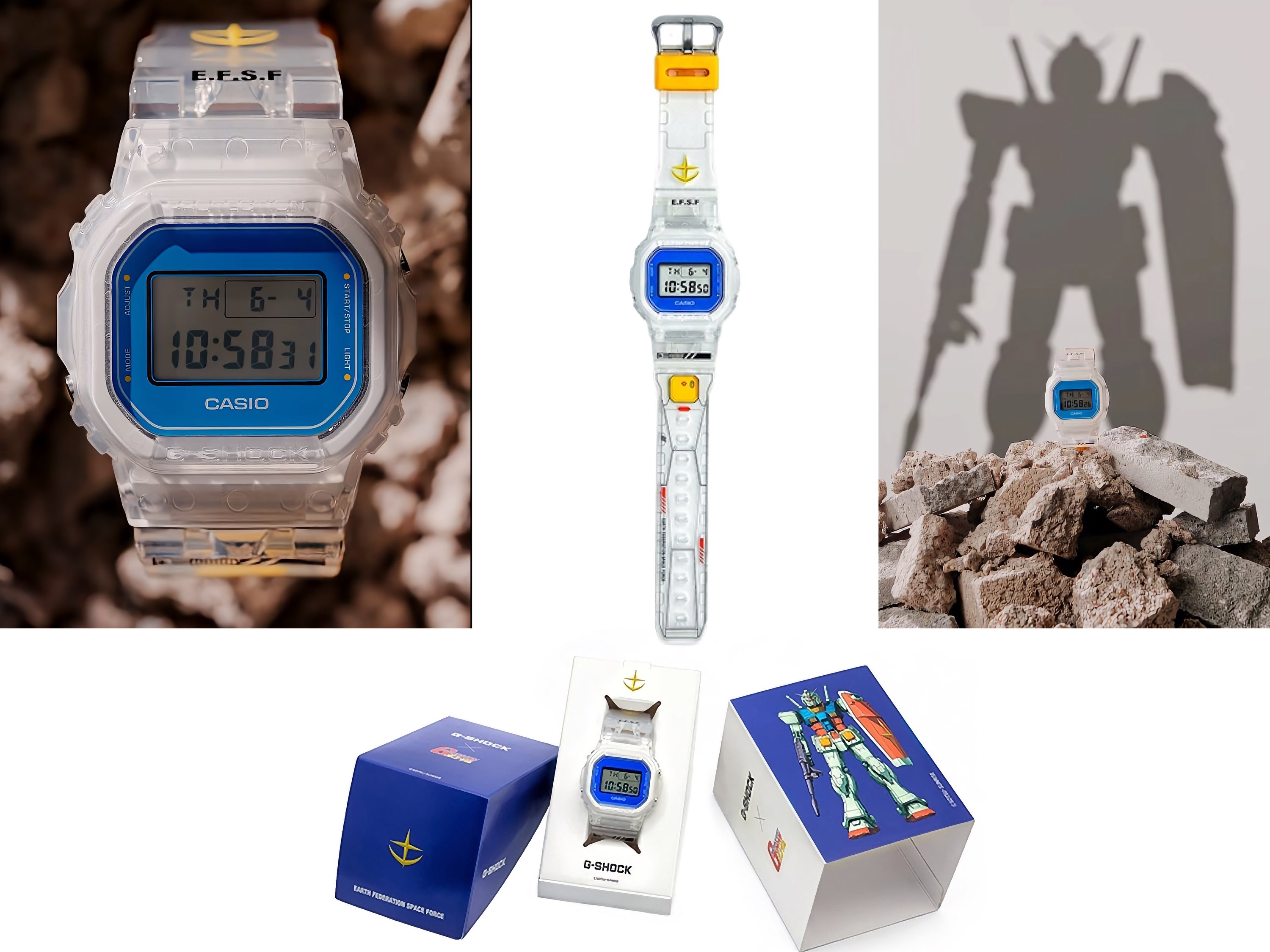 Casio stworzyło niesamowicie fajny G-Shock z motywem Gundam, oparty na klasycznym DW-5600