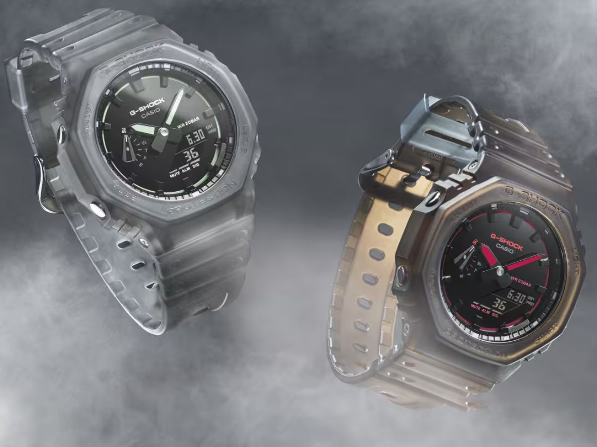 Nowe zegarki Casio G-Shock z półprzezroczystymi ramkami w Wielkiej Brytanii