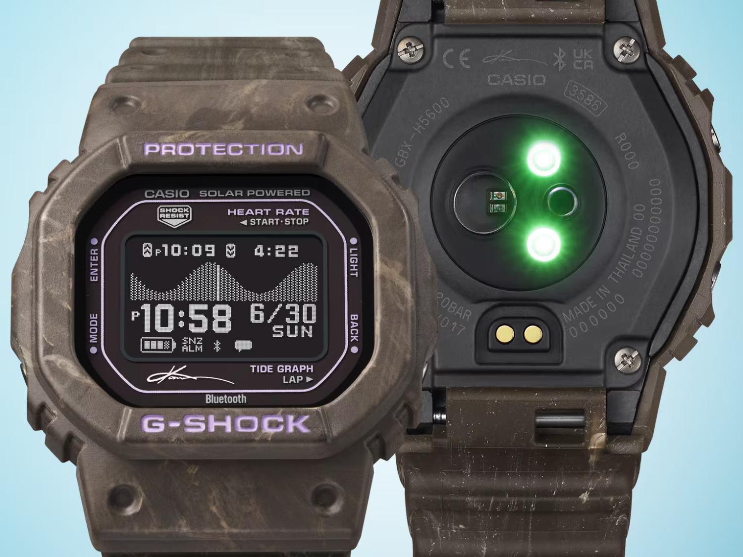 Casio wprowadza na rynek nowy, bogato wyposażony model GBX-H5600KI-5, stworzony we współpracy z producentem czujnika tętna i wyświetlacza MIP LCD