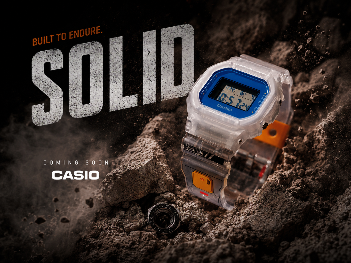Casio wprowadzi na rynek nowy zegarek G-Shock z półprzezroczystą ramką