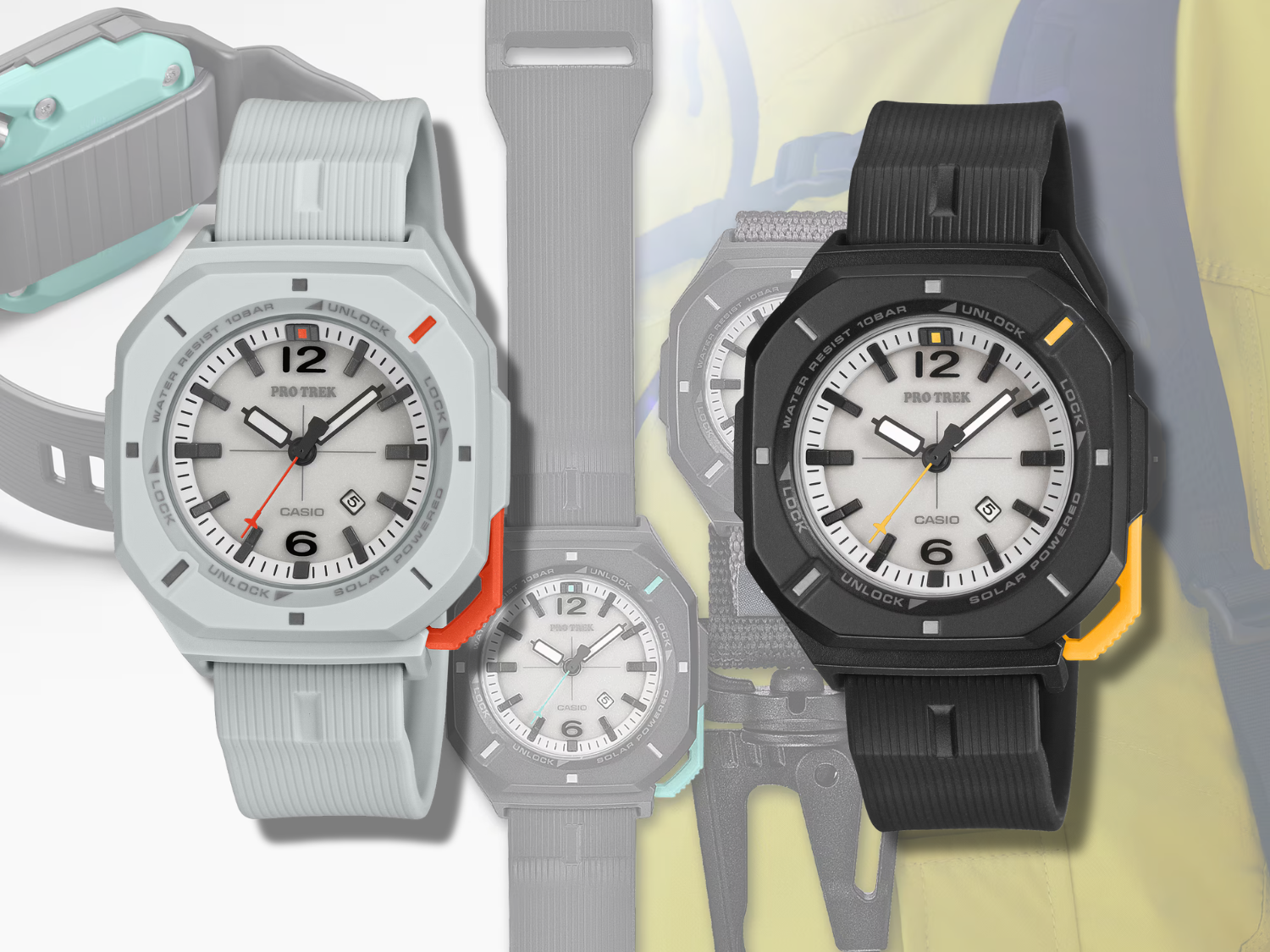Nowe zegarki analogowe Casio Pro Trek oficjalnie debiutują z paskiem z karabińczykiem; przedsprzedaż już trwa