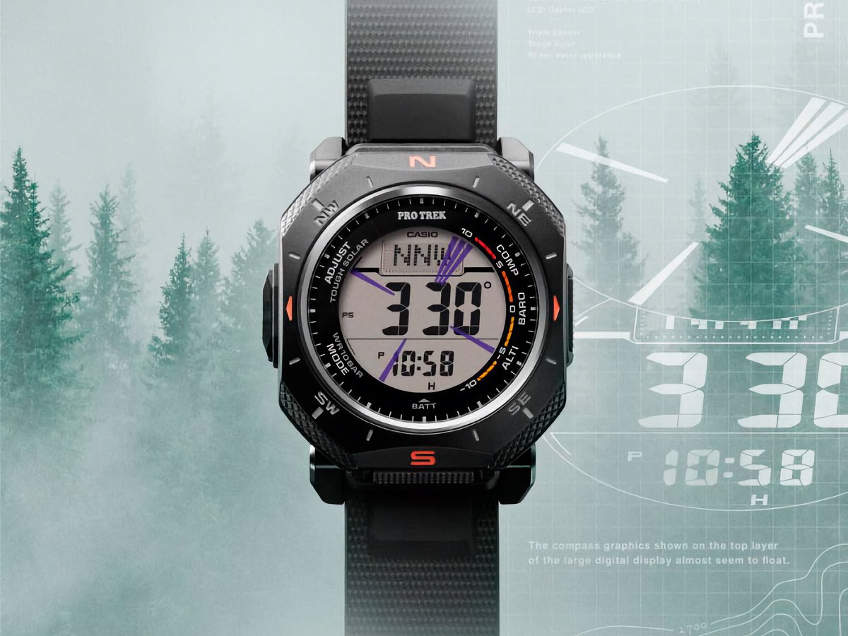 Najnowszy Pro Trek firmy Casio łączy w sobie wyświetlacz Duplex LCD i niespodziewanie ostry design