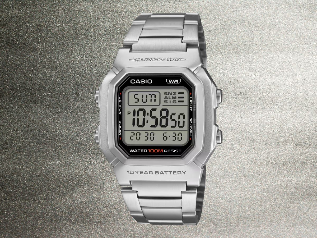 Kwadratowy zegarek Casio z metalowym paskiem jest już dostępny w USA