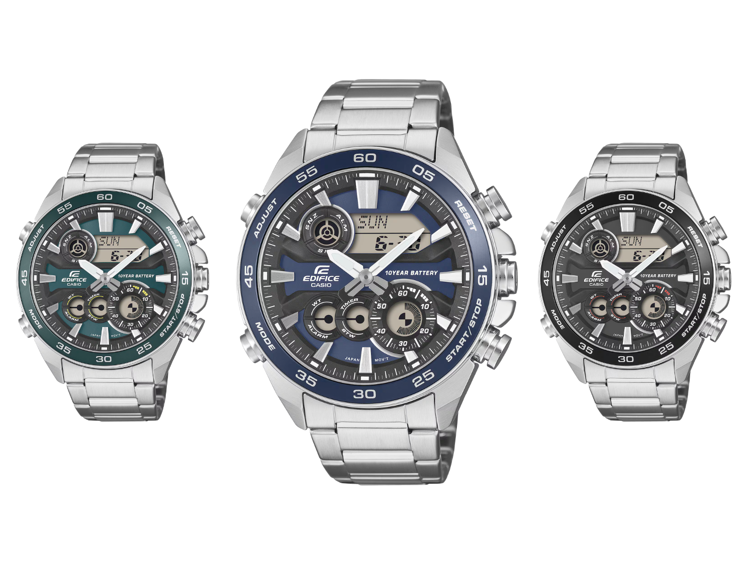Nowe ana-cyfrowe zegarki Casio Edifice z 10-letnią baterią