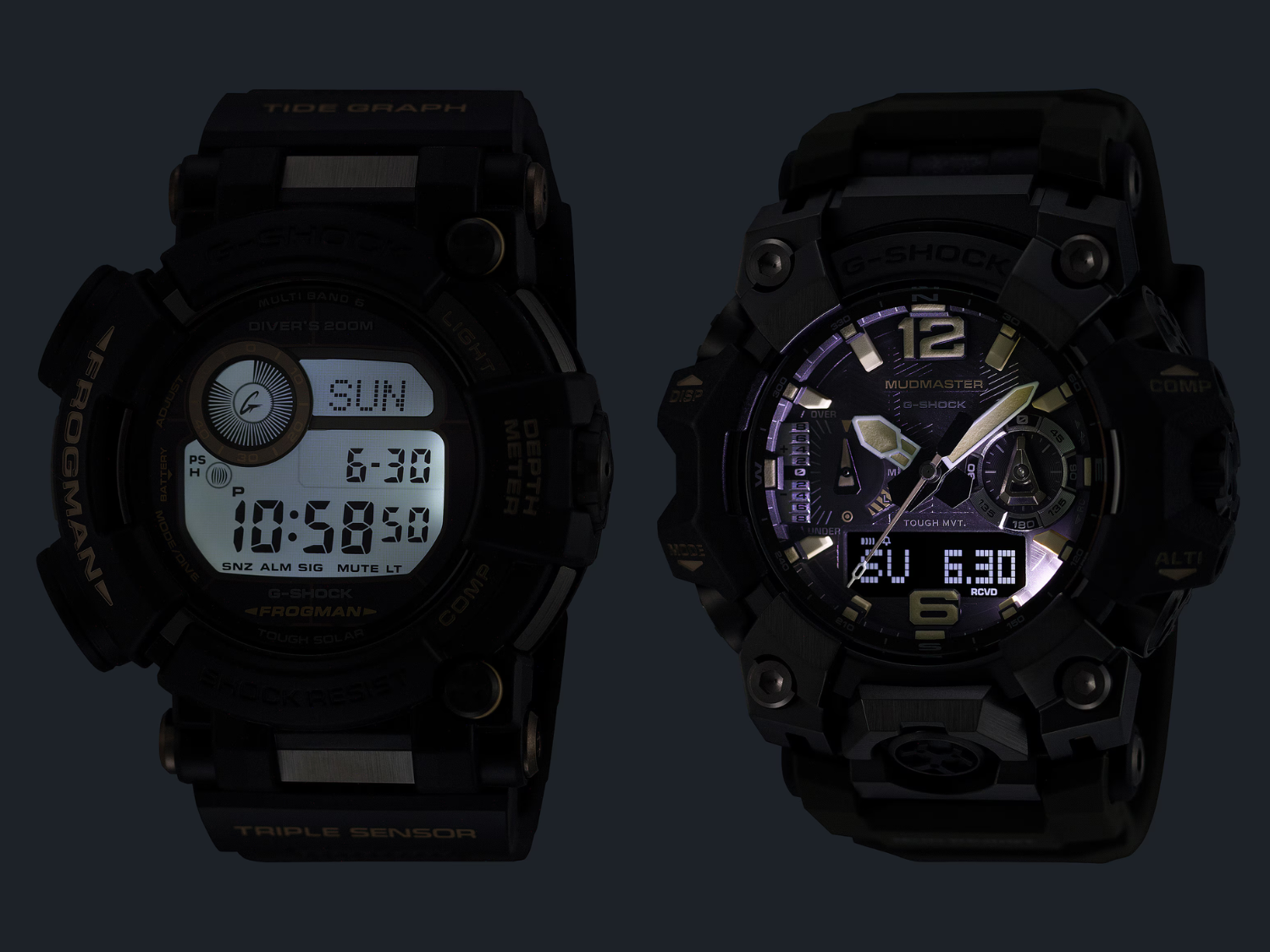 Nowe, naszpikowane funkcjami modele Mudmaster i Frogman marki Casio ze szkłem szafirowym wreszcie trafiają do USA