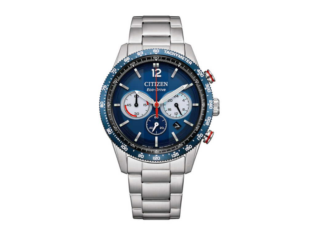 Citizen wprowadza na rynek nowy niebieski chronograf z mechanizmem Caliber B620 Eco-Drive