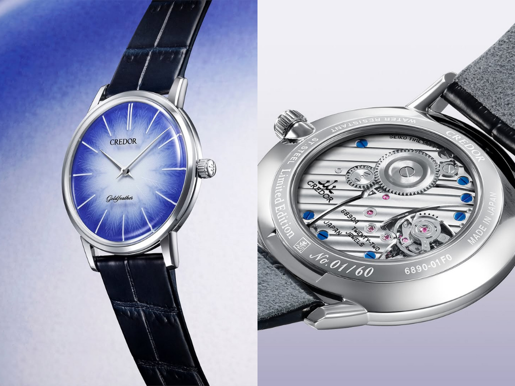 Seiko's Credor prezentuje nowy ultra-limitowany automatyczny zegarek Goldfeather z manualnie wykonaną porcelanową tarczą