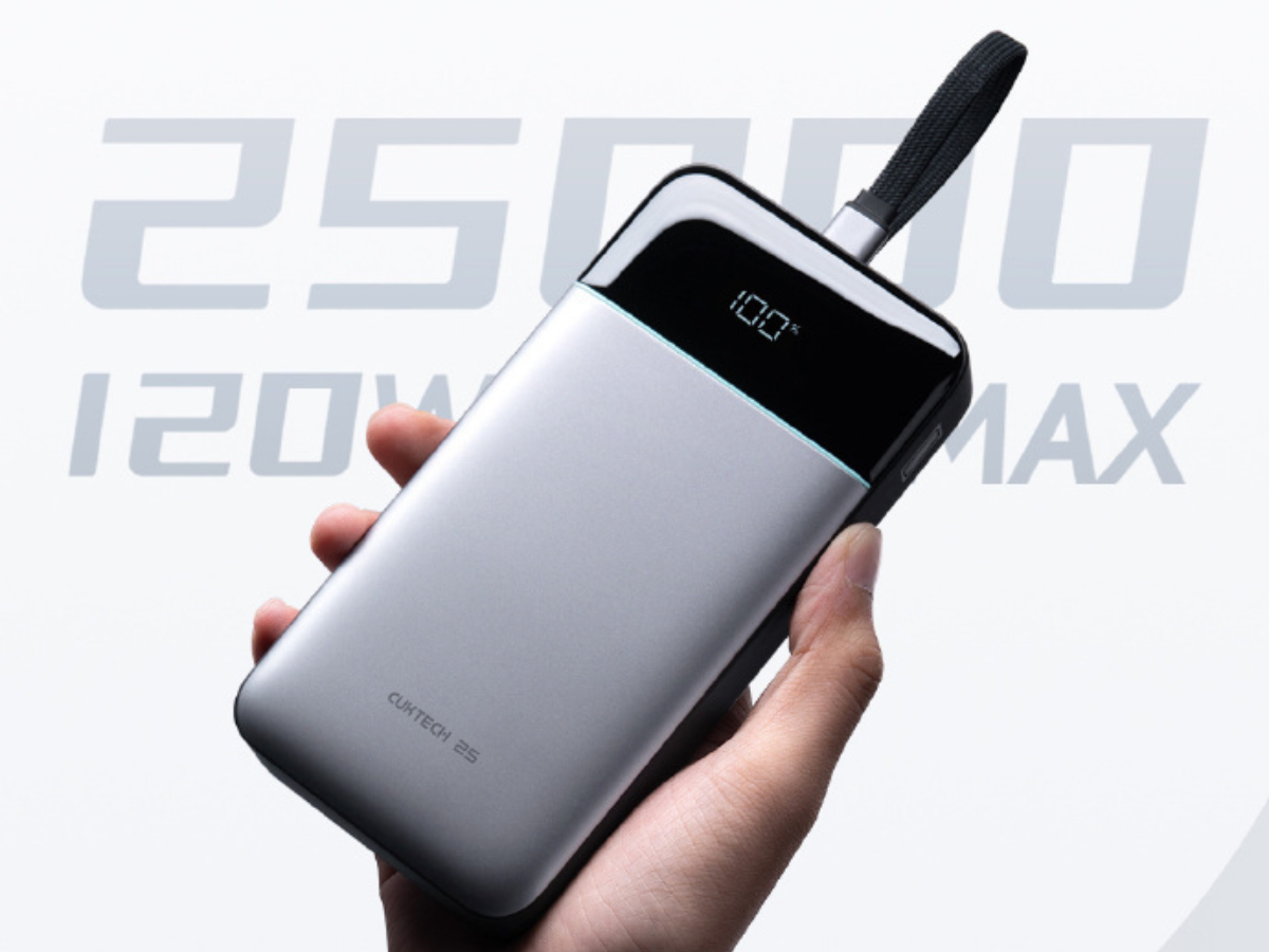 Cuktech ujawnia nowy power bank 25K 120W ze zintegrowanym kablem