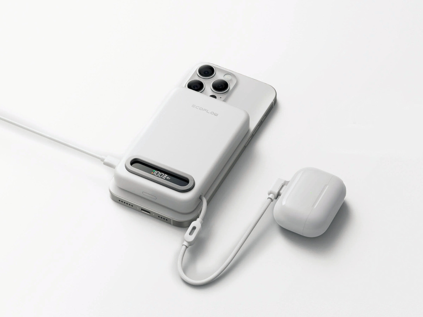 EcoFlow wprowadza na rynek nowy power bank o mocy 25 W z certyfikatem Qi2.2, zintegrowanym kablem i wyświetlaczem