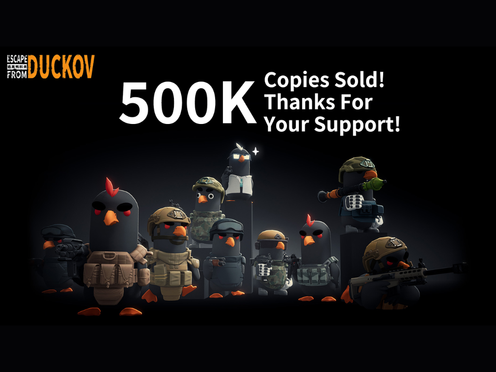 Escape from Duckov sprzedaje się w 500 000 egzemplarzy w 3 dni, przekraczając 180 000 jednoczesnych graczy na Steam