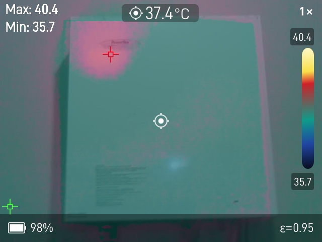 Widok podgrzewacza wody w trybie fuzji