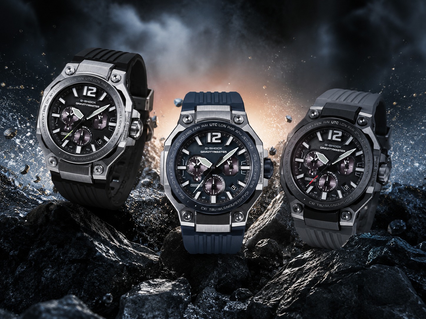 Casio wprowadza na rynek amerykański trzy nowe modele zegarków G-Shock wyposażone w Bluetooth i technologię Tough Solar