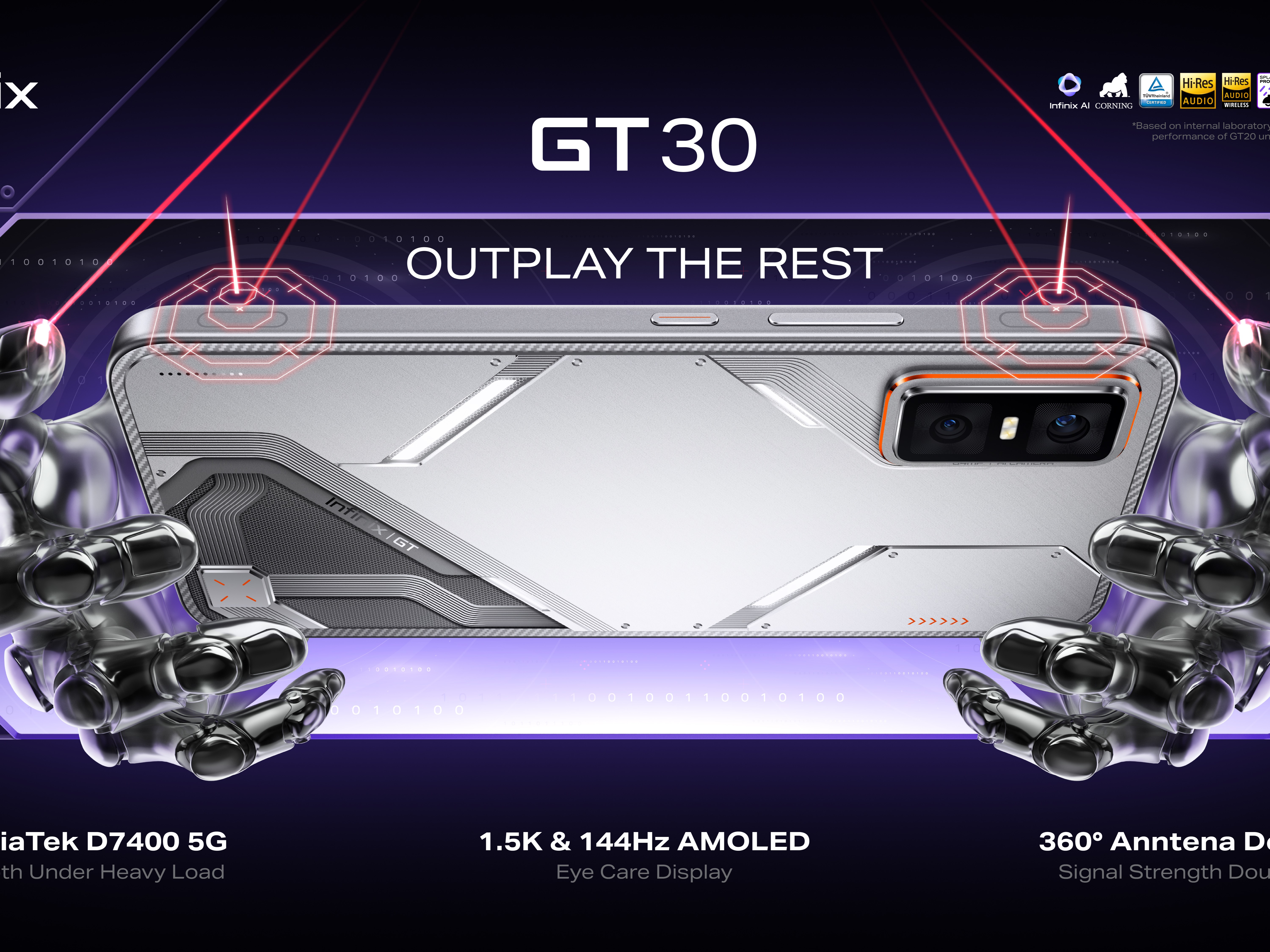 GT 30: Nowy telefon do gier Infinix z chipsetem Dimensity 7400 trafia na globalny rynek