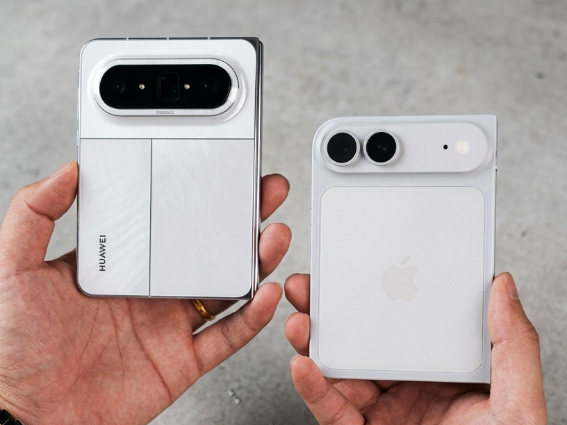 Składany iPhone Ultra design model praktyczny wideo vs Huawei Pura X Max: Identyczny rozmiar; czy Apple poradzi sobie z wagą?