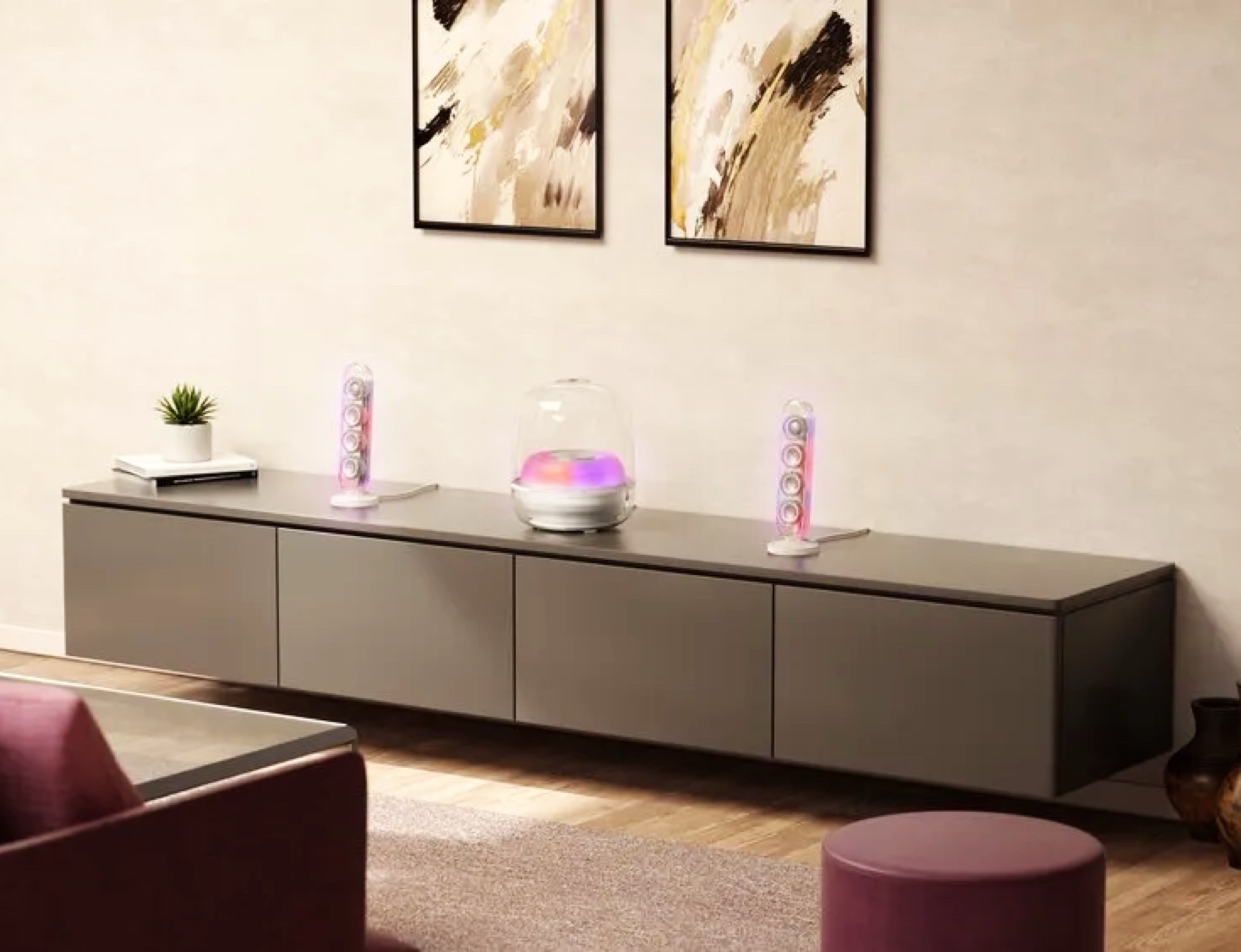 Harman Kardon Soundsticks 5 są wyposażone w Wi-Fi, Apple AirPlay, Google Chromecast i Spotify Connect