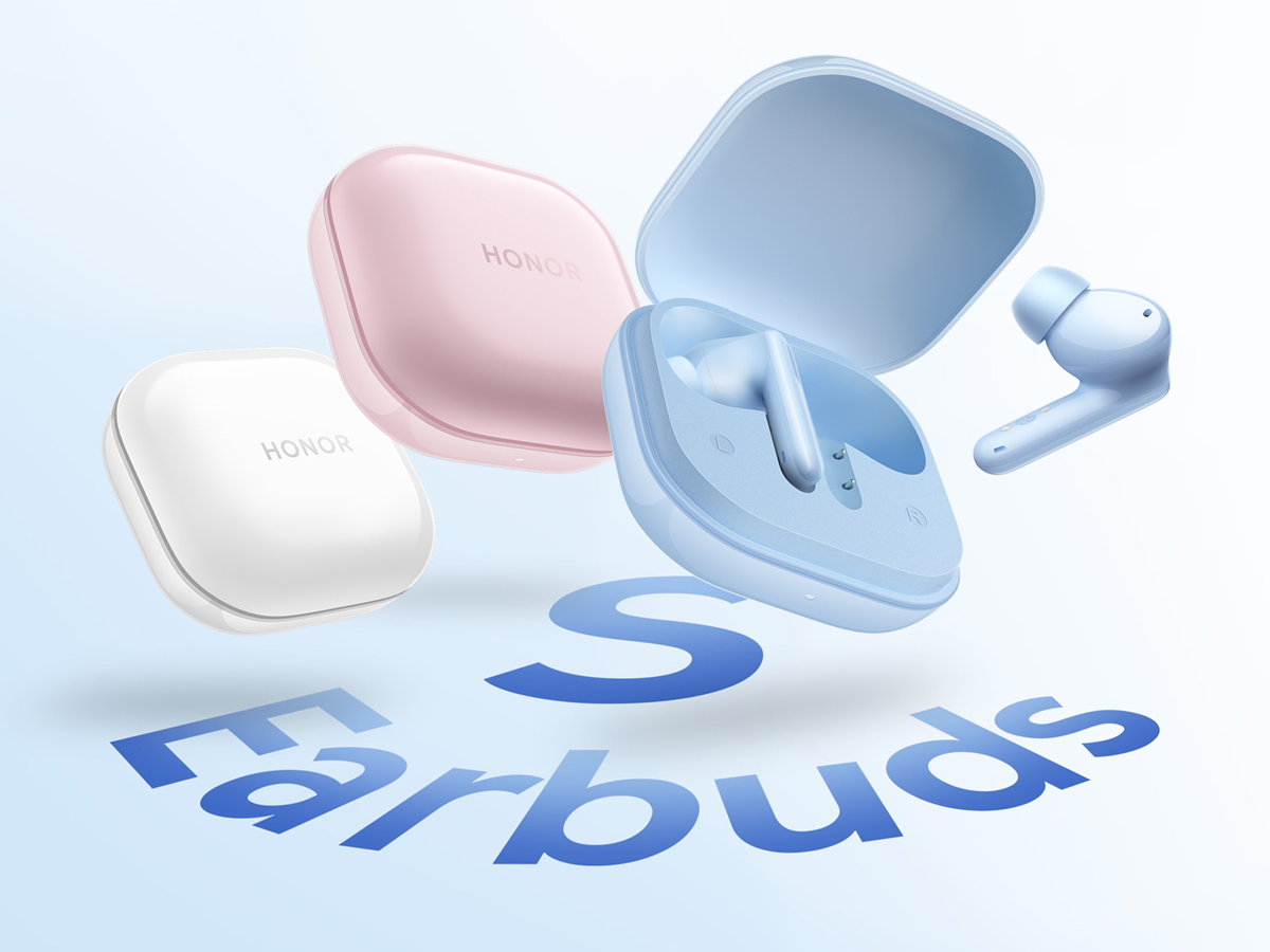 Niedrogie słuchawki douszne Honor Earbuds S o żywotności baterii do 42,5 godziny i 49 dB ANC
