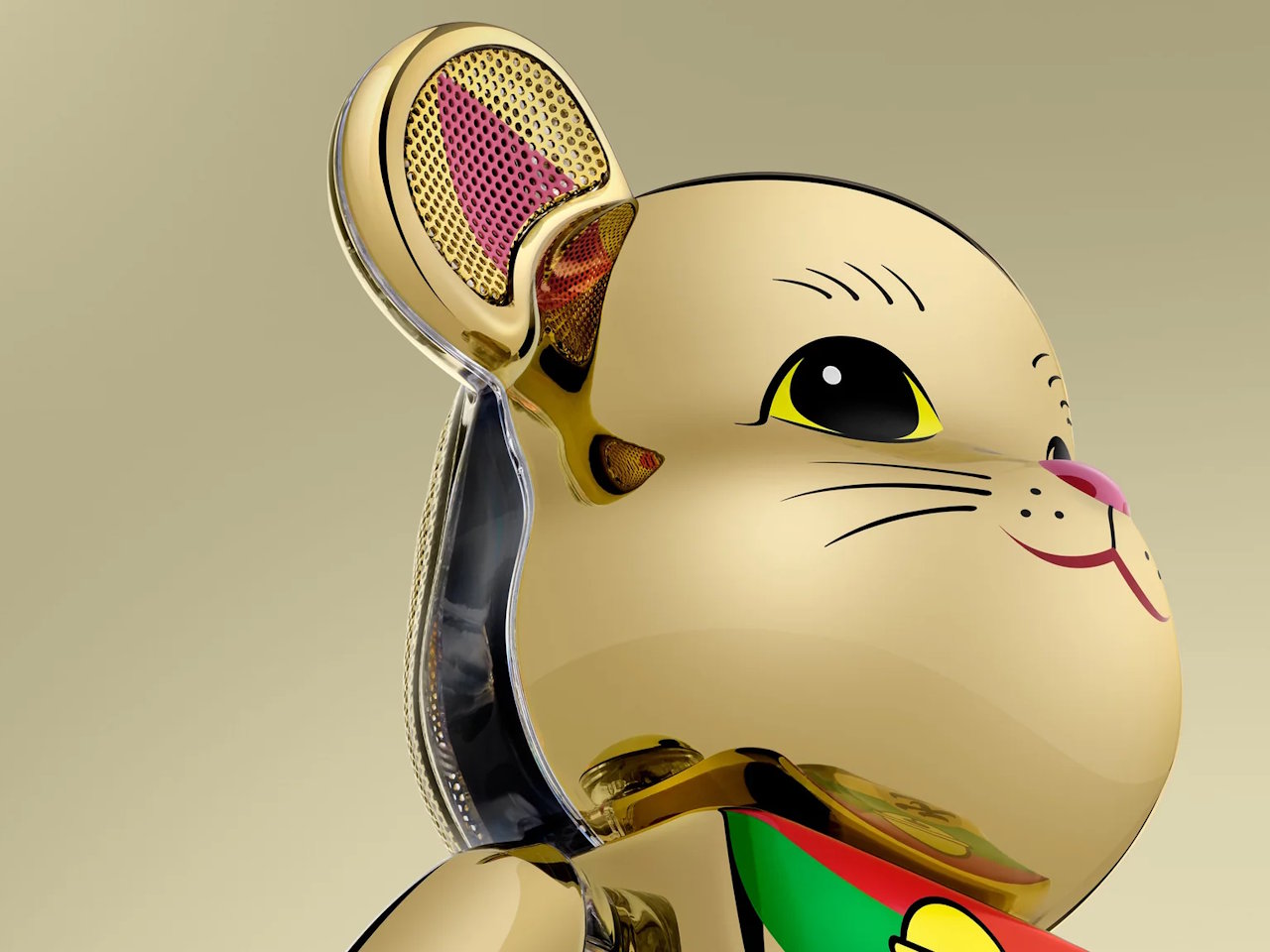 Medicom Toy i Rinaro Isodynamics prezentują limitowaną edycję głośnika dookólnego Be@rbrick Audio x Maneki-Neko