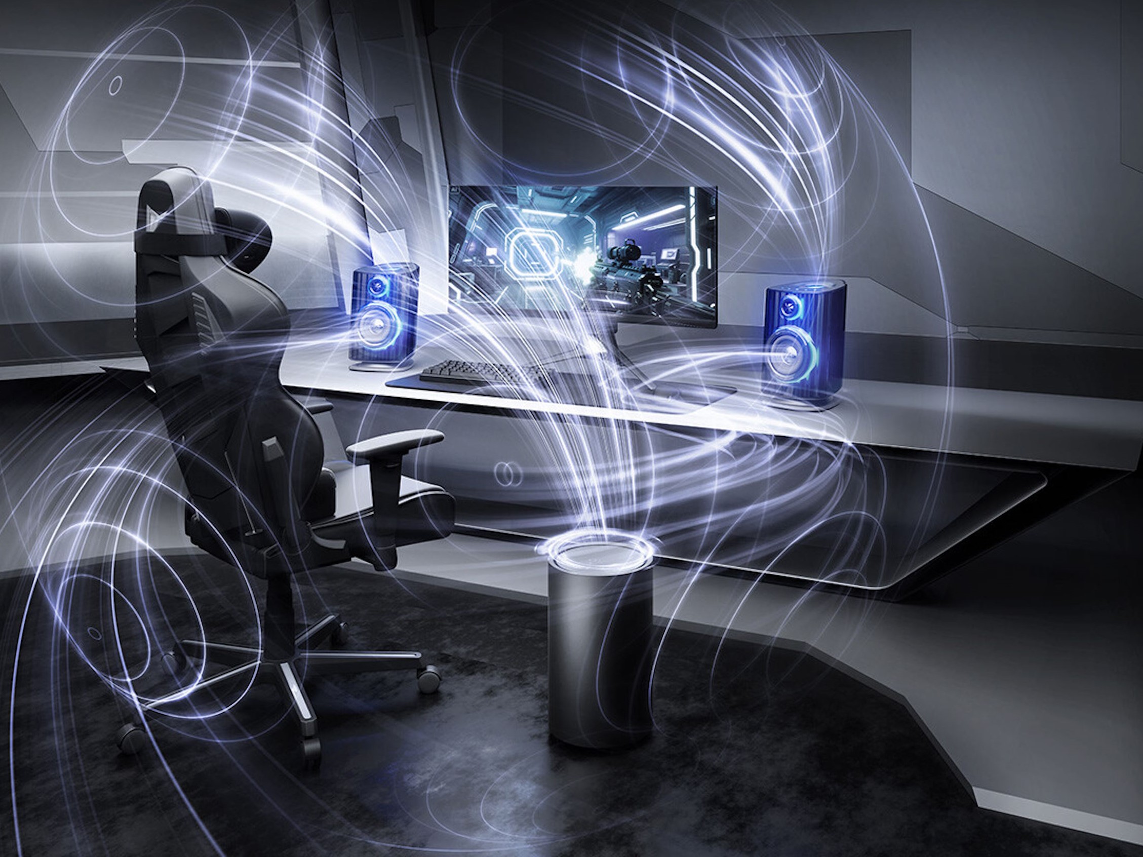 OXS Thunder Duo: Nowy system głośników 5.1.2-kanałowych dla graczy na komputerach stacjonarnych zaprezentowany