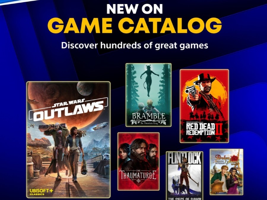 Katalog gier PS Plus na maj 2026 został oficjalnie ujawniony i zawiera Red Dead Redemption 2, Star Wars Outlaws i nie tylko