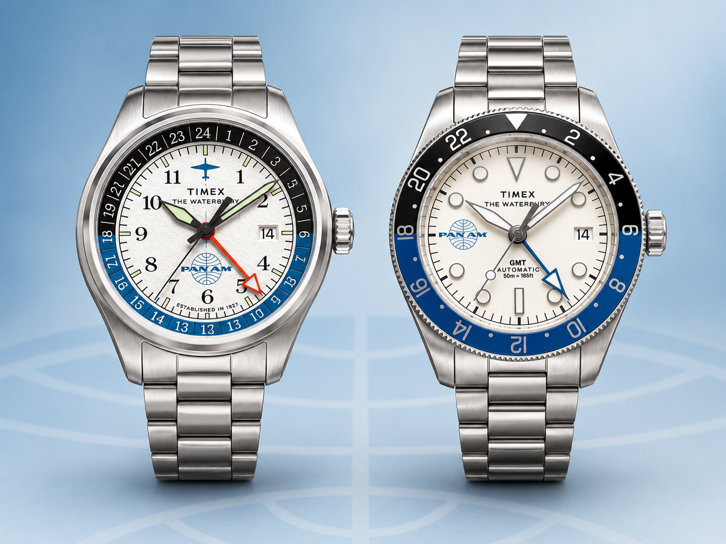 Timex rozszerza kolekcję Pan Am o nowe zegarki kwarcowe i automatyczne z funkcją GMT