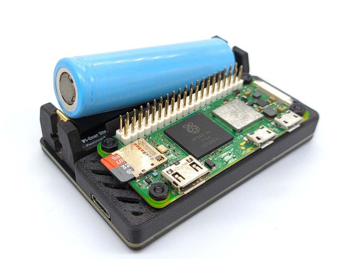 Pi-Ener-lite: Kompaktowe rozwiązanie UPS dla Raspberry Pi wykorzystujące baterię typu 18650