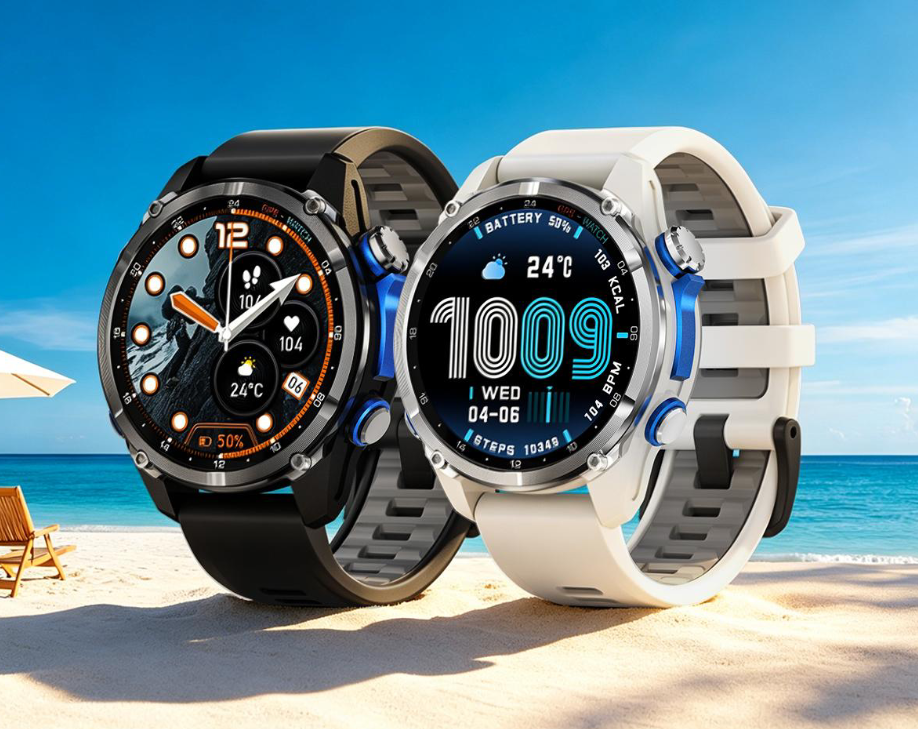 Nowy, przystępny cenowo smartwatch AMOLED z dwuzakresowym, sześciosatelitarnym GPS i bezpłatnym paskiem ze stali nierdzewnej
