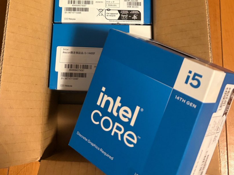 Klient japońskiego serwisu Amazon zamówił jeden procesor Intel Core i5-14400, a otrzymał pięć sztuk