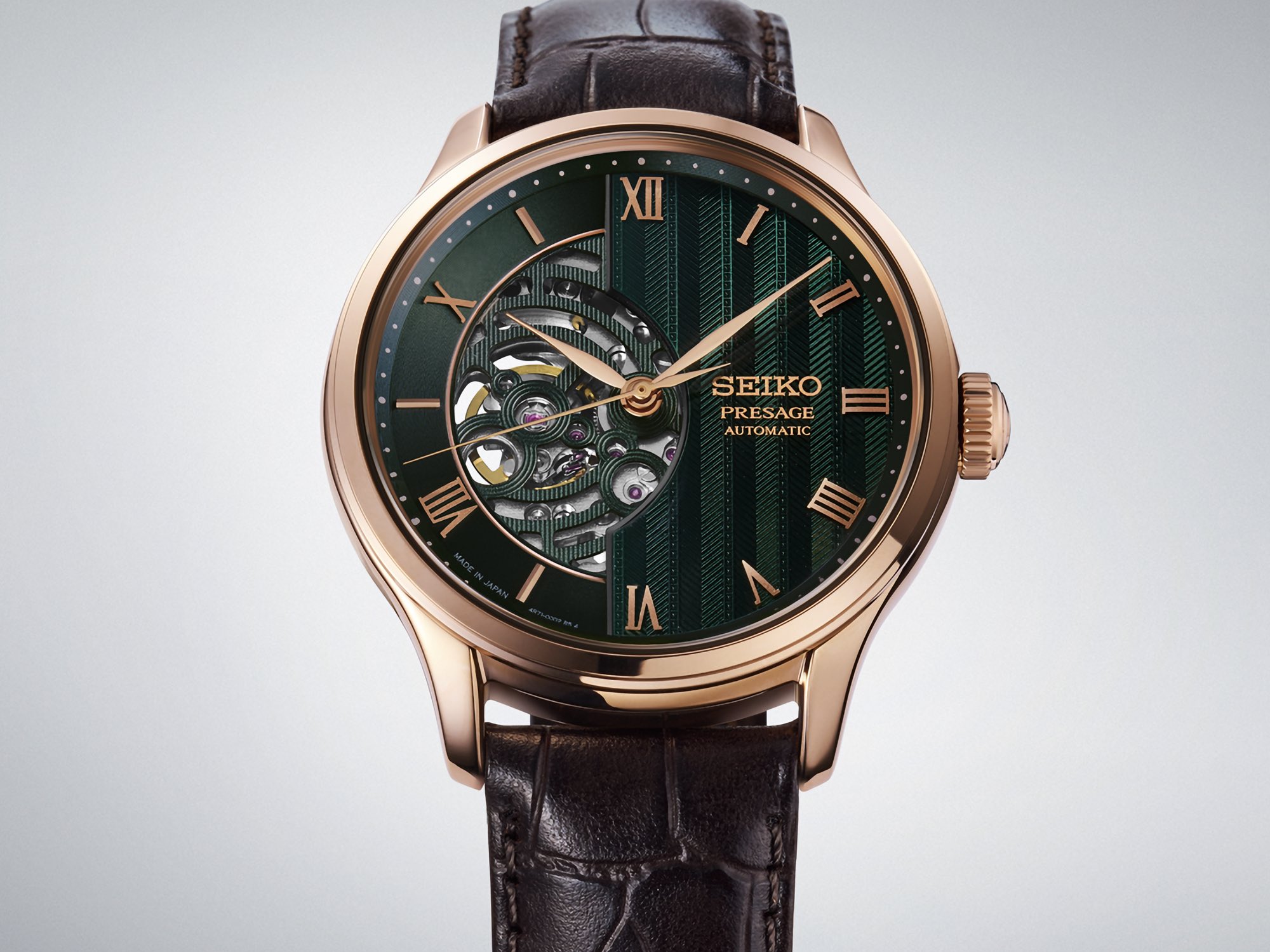 Seiko wprowadza na rynek dwa nowe modele zegarków Presage Japanese Garden z efektownymi szkieletowymi tarczami
