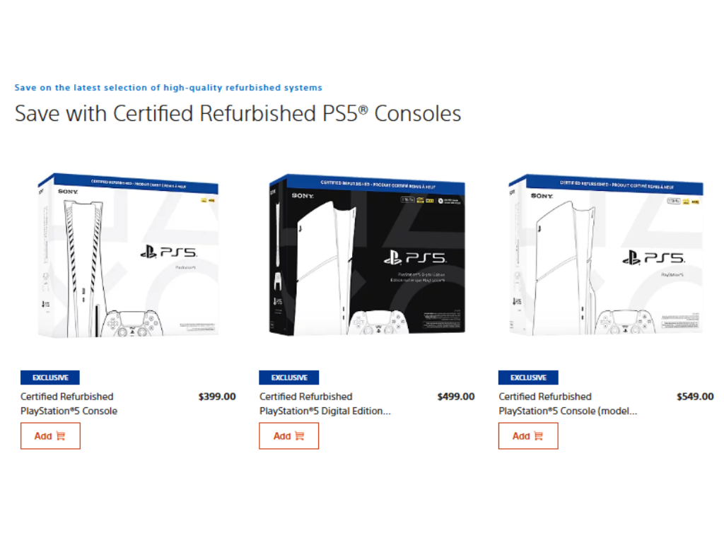 Ceny certyfikowanych odnowionych PS5 Slim wzrosły o 100 USD, ponieważ tańsze opcje PlayStation 5 ulegają erozji