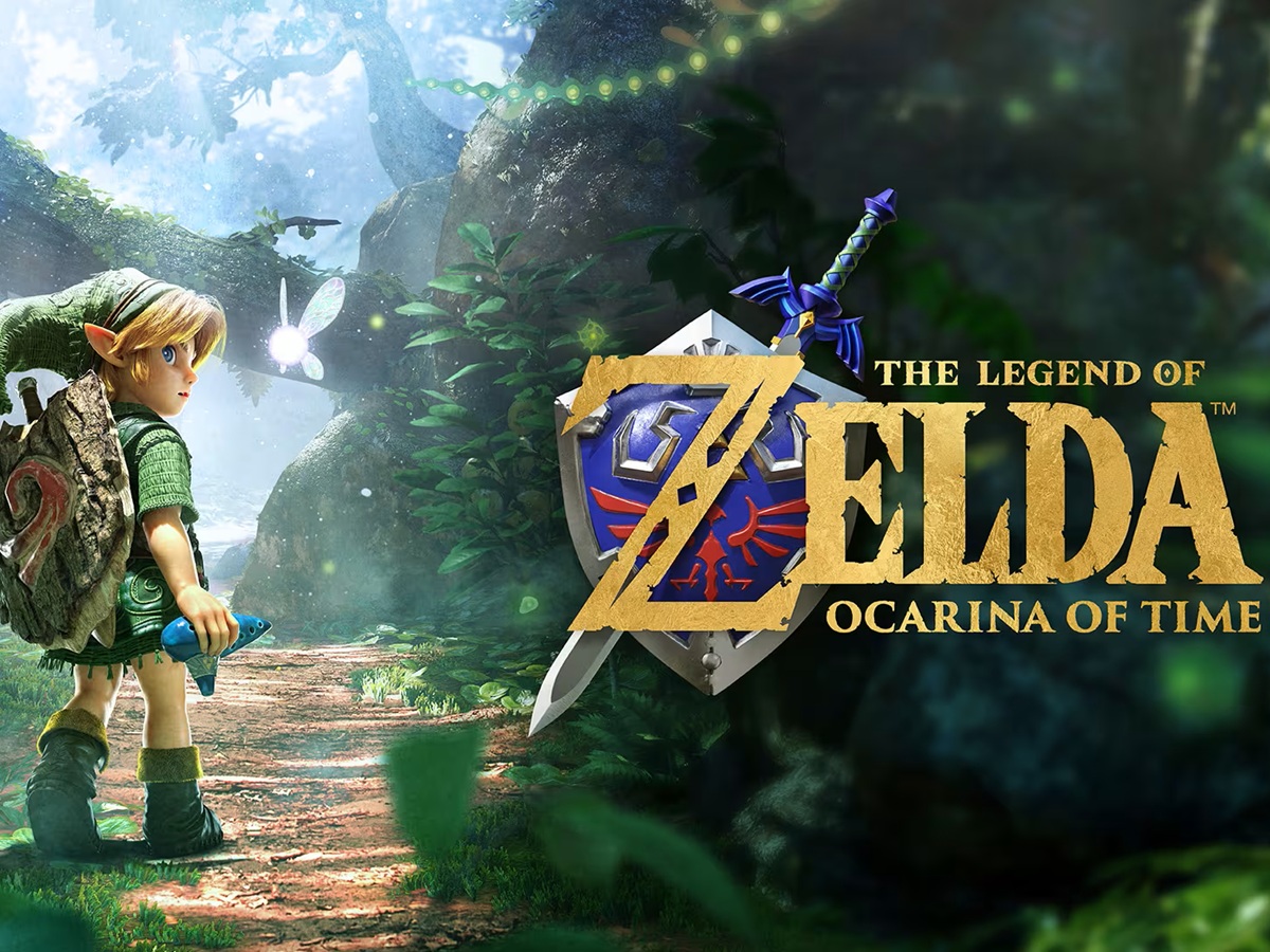 Oficjalna grafika promocyjna remake’u The Legend of Zelda: Ocarina of Time.