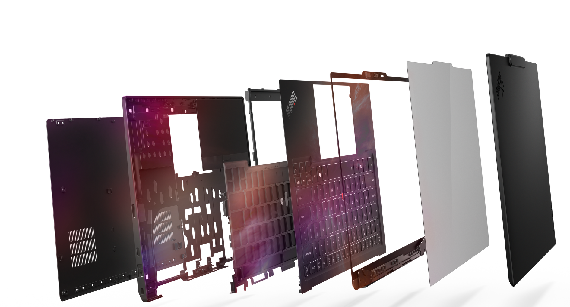 Lenovo ThinkPad X1 Carbon Gen 14 Aura Edition: Konstrukcja Space Frame (źródło obrazu: Lenovo)