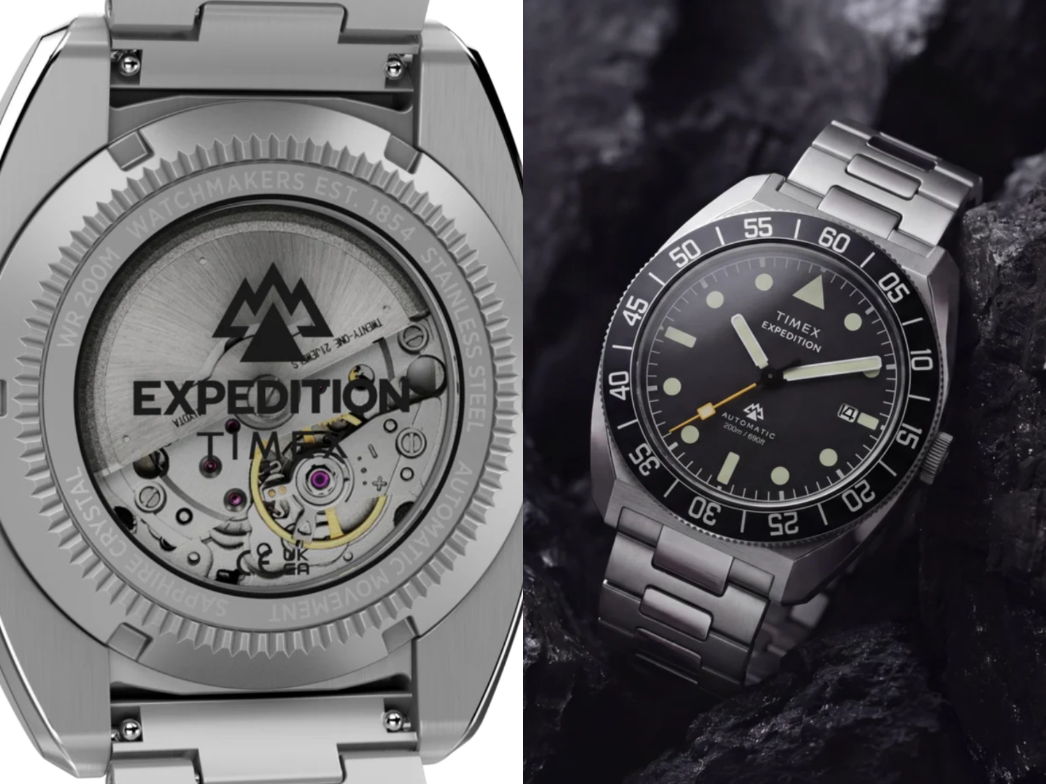 Nowe automatyczne zegarki nurkowe Timex ze stali nierdzewnej są wyposażone w japońskie mechanizmy oraz szafirowe szkło