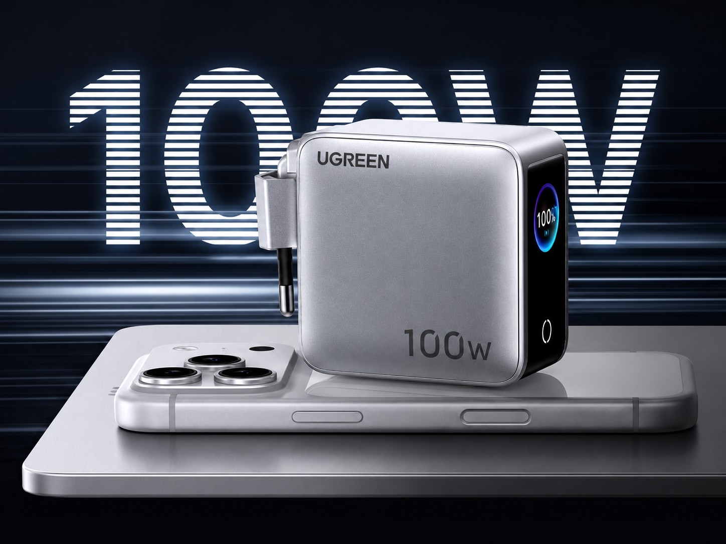 Nexode Pro: Firma Ugreen wprowadza na rynek nową 4-portową ładowarkę o mocy 100 W z inteligentnym wyświetlaczem