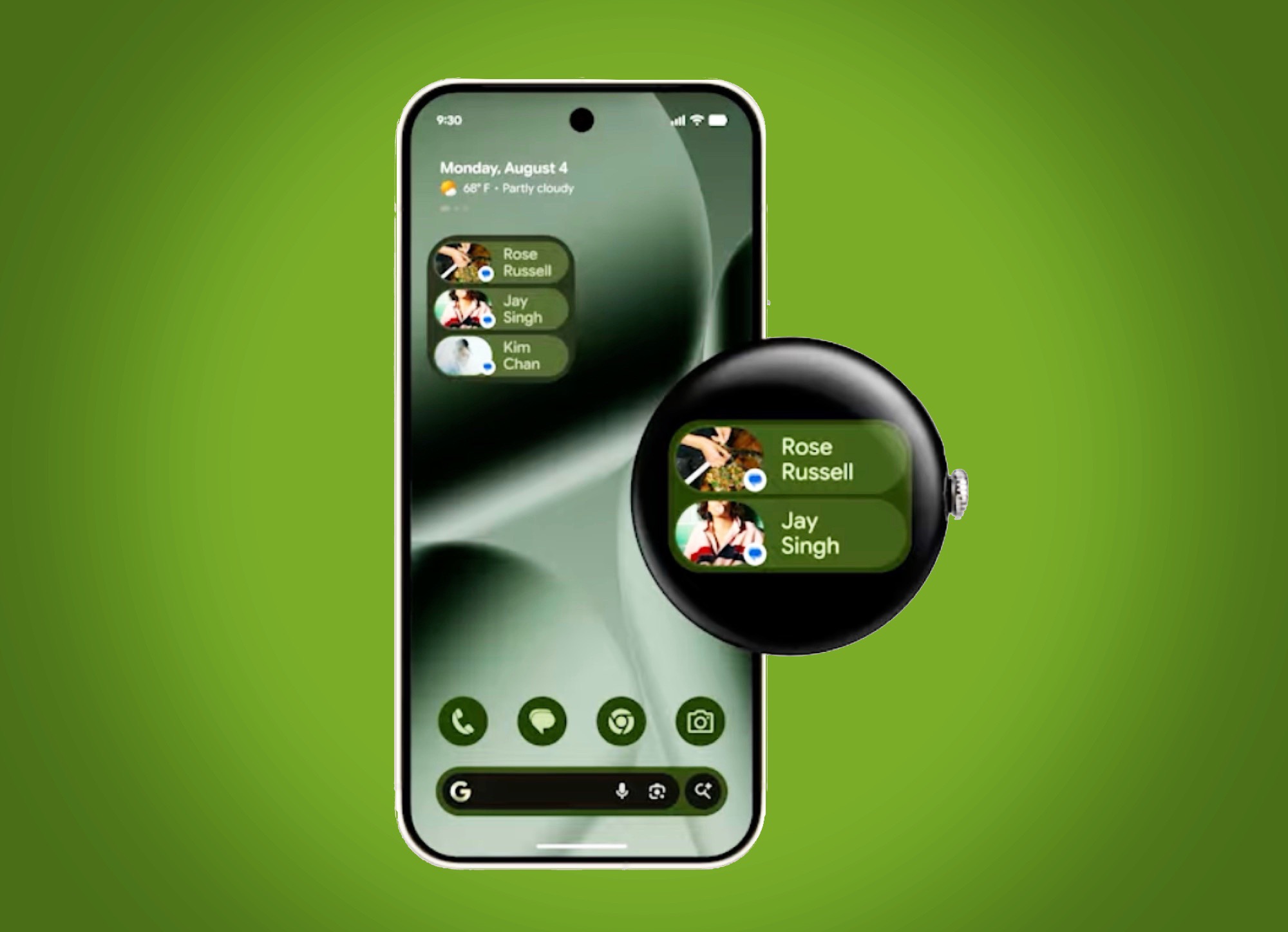 Google prezentuje widżety Wear OS 7 dla zegarka Samsung Galaxy i innych urządzeń