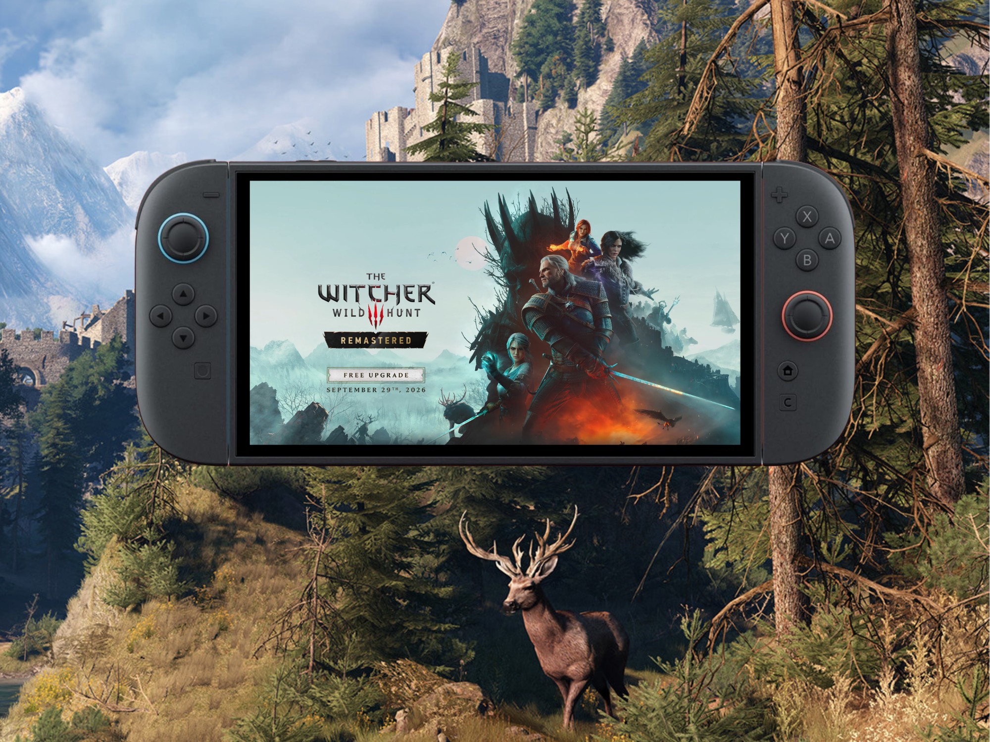 Według przecieków z targów Gamescom wersja gry „Wiedźmin 3: Dziki Gon – Remastered” na konsolę Switch 2 może działać z prędkością 60 klatek na sekundę
