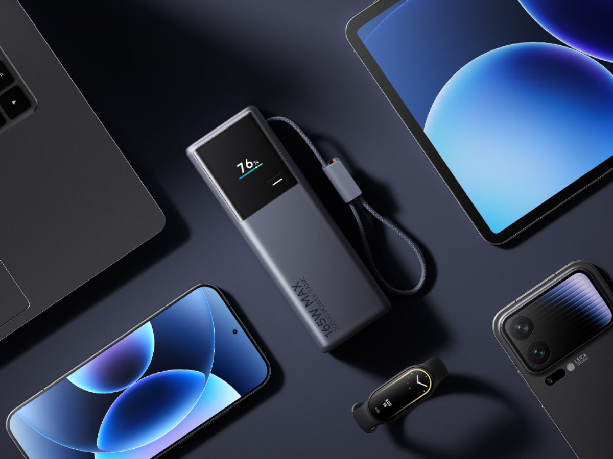 Xiaomi wprowadza na rynek nowy power bank 20K 165W ze zintegrowanym kablem