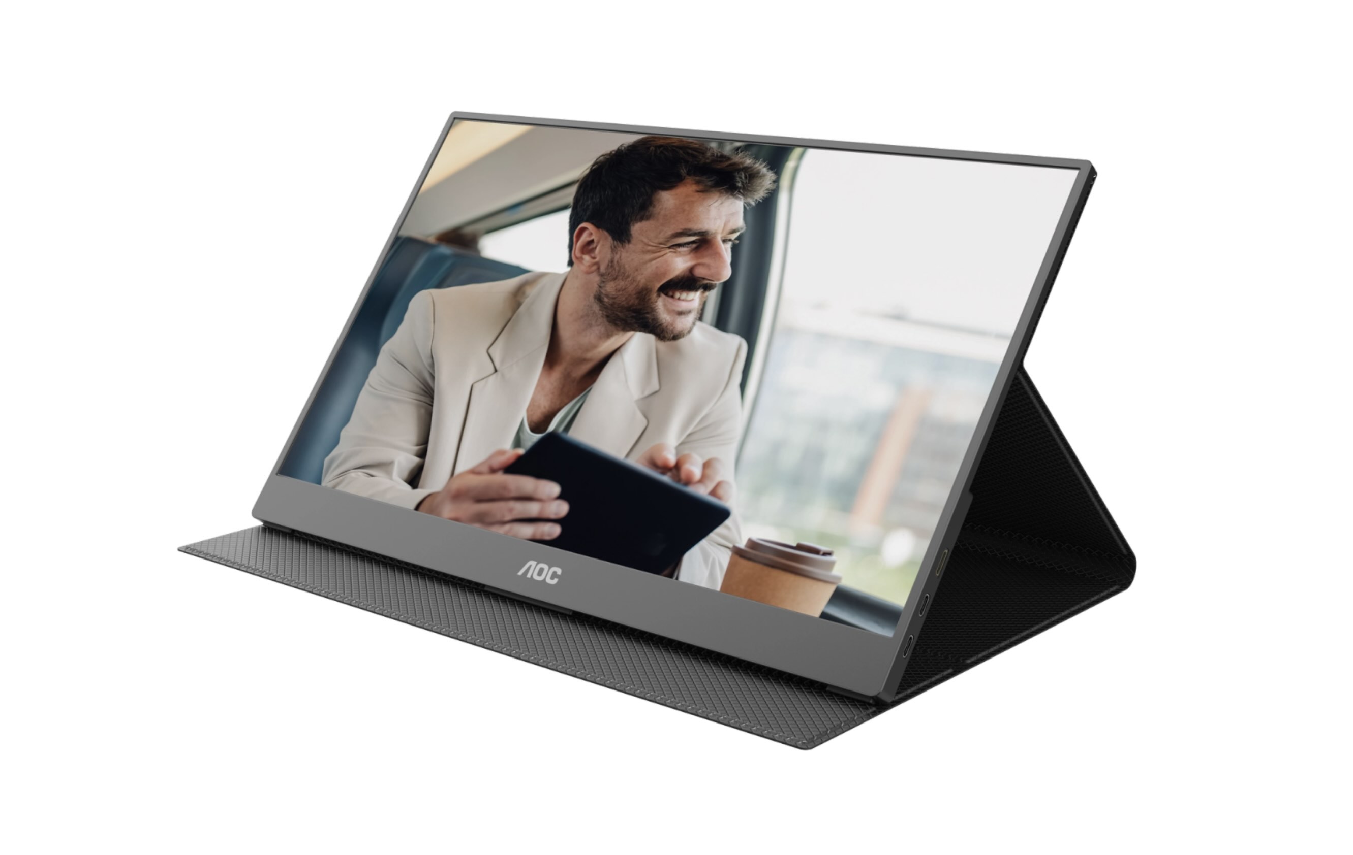 Cienki i lekki 15-calowy monitor przenośny AOC w przystępnej cenie