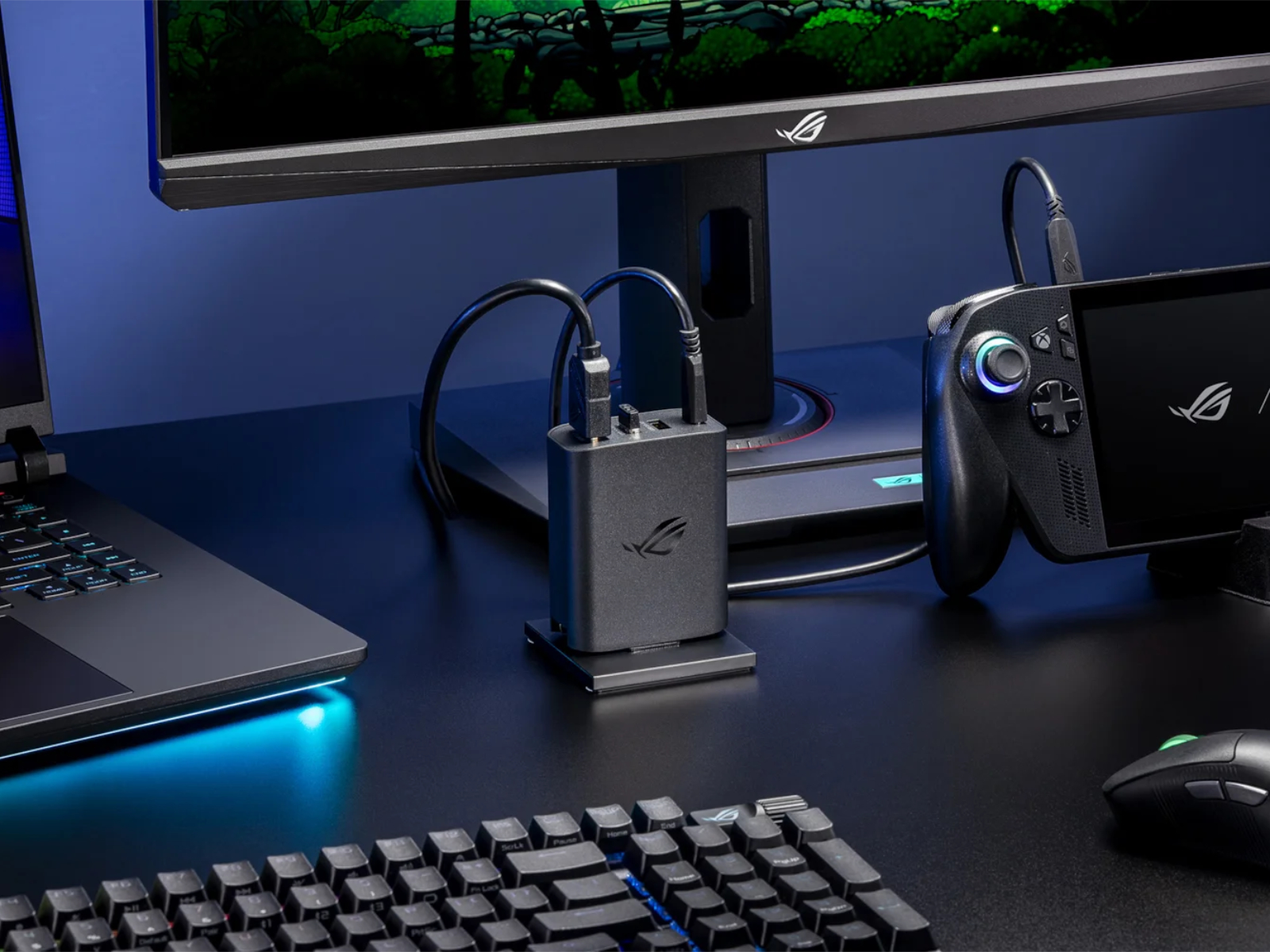 Stacja dokująca ROG 100W Gaming Charger Dock: Asus wypuszcza nową stację dokującą PPS o mocy 100 W z portami 4K HDMI i USB Type-A