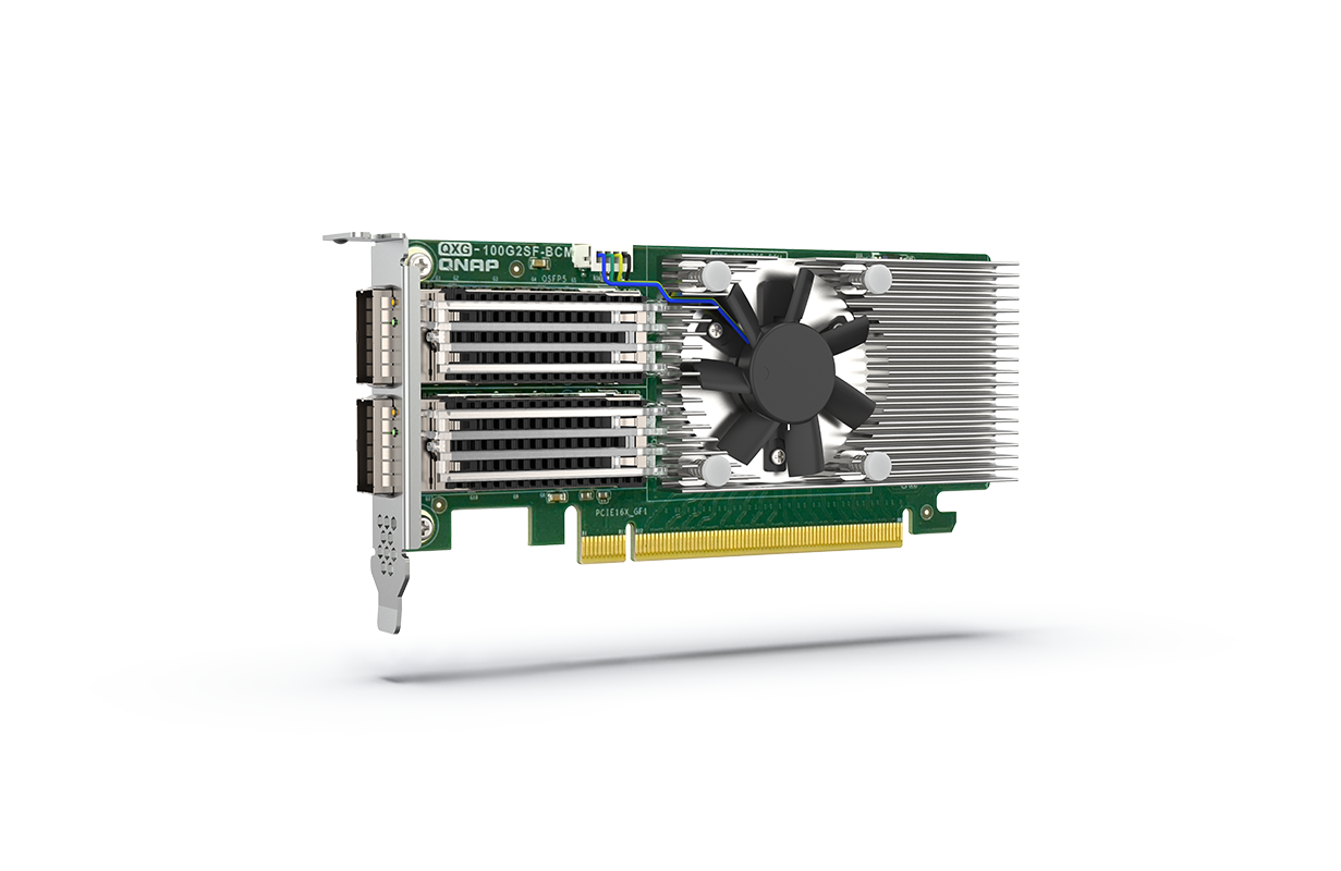 QNAP wprowadza na rynek sieciową kartę rozszerzeń z 2 x 100 GbE