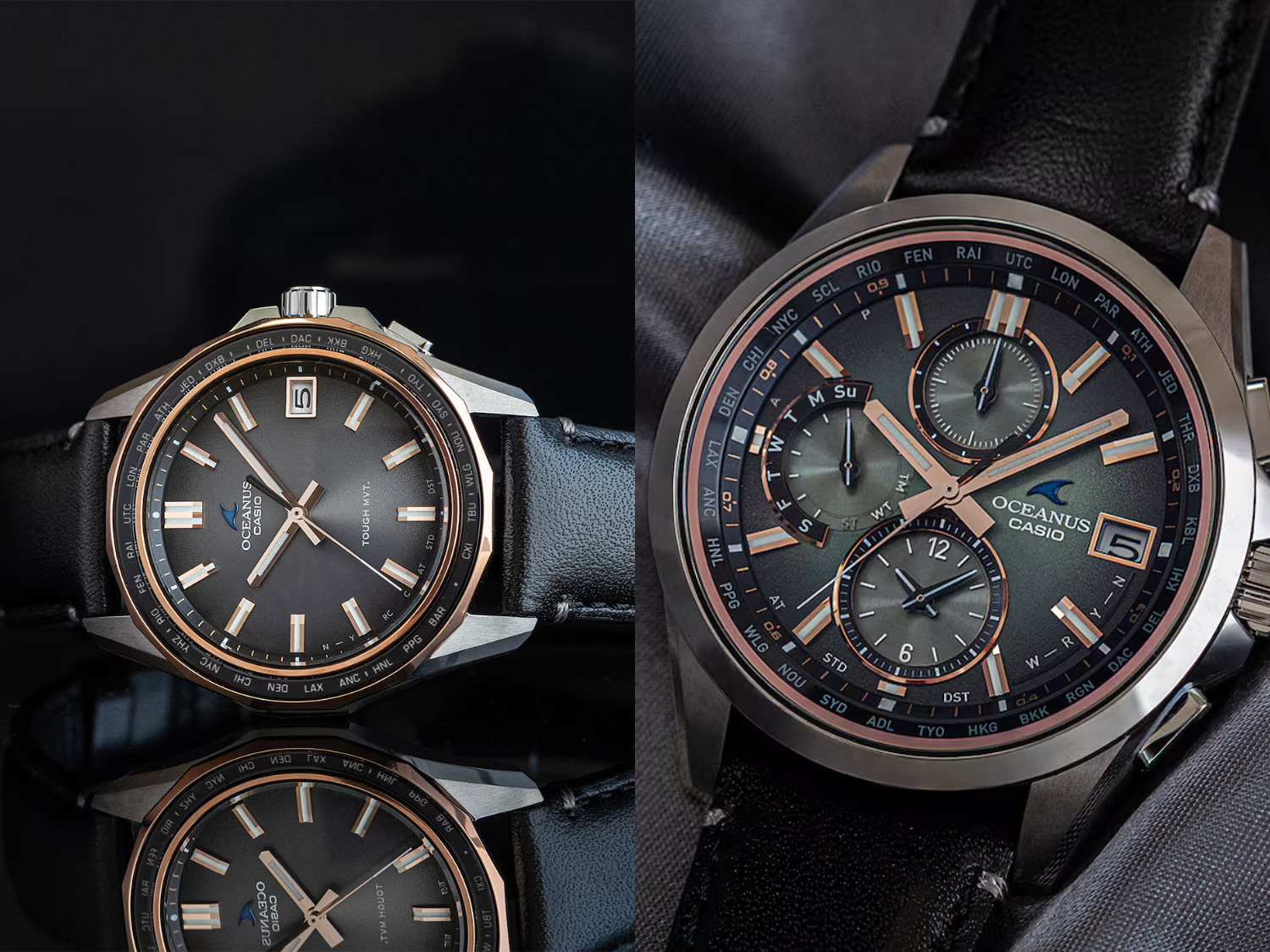 Nowa seria Casio Oceanus Titanium debiutuje dwoma ekskluzywnymi modelami z limitowanej edycji