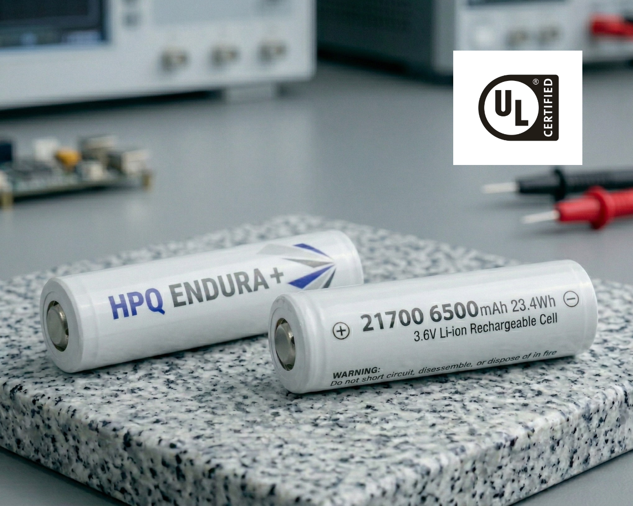 Większa pojemność: bateria HPQ 21700 osiąga 23,4 Wh (6 500 mAh)