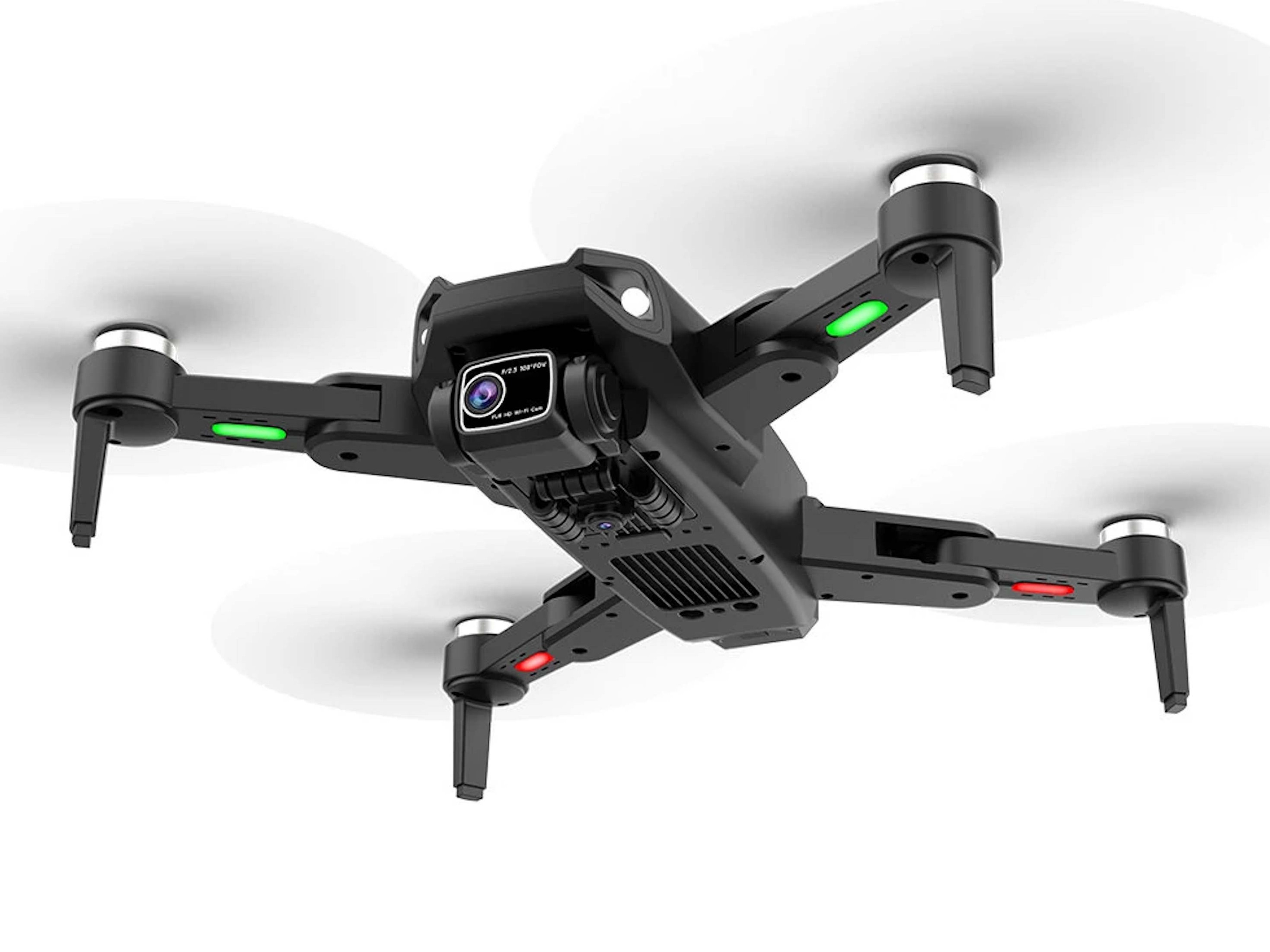 LYZRC L900 Plus: Niedrogi dron z GPS wyposażony w dwa aparaty fotograficzne oraz kontroler wyświetlacza