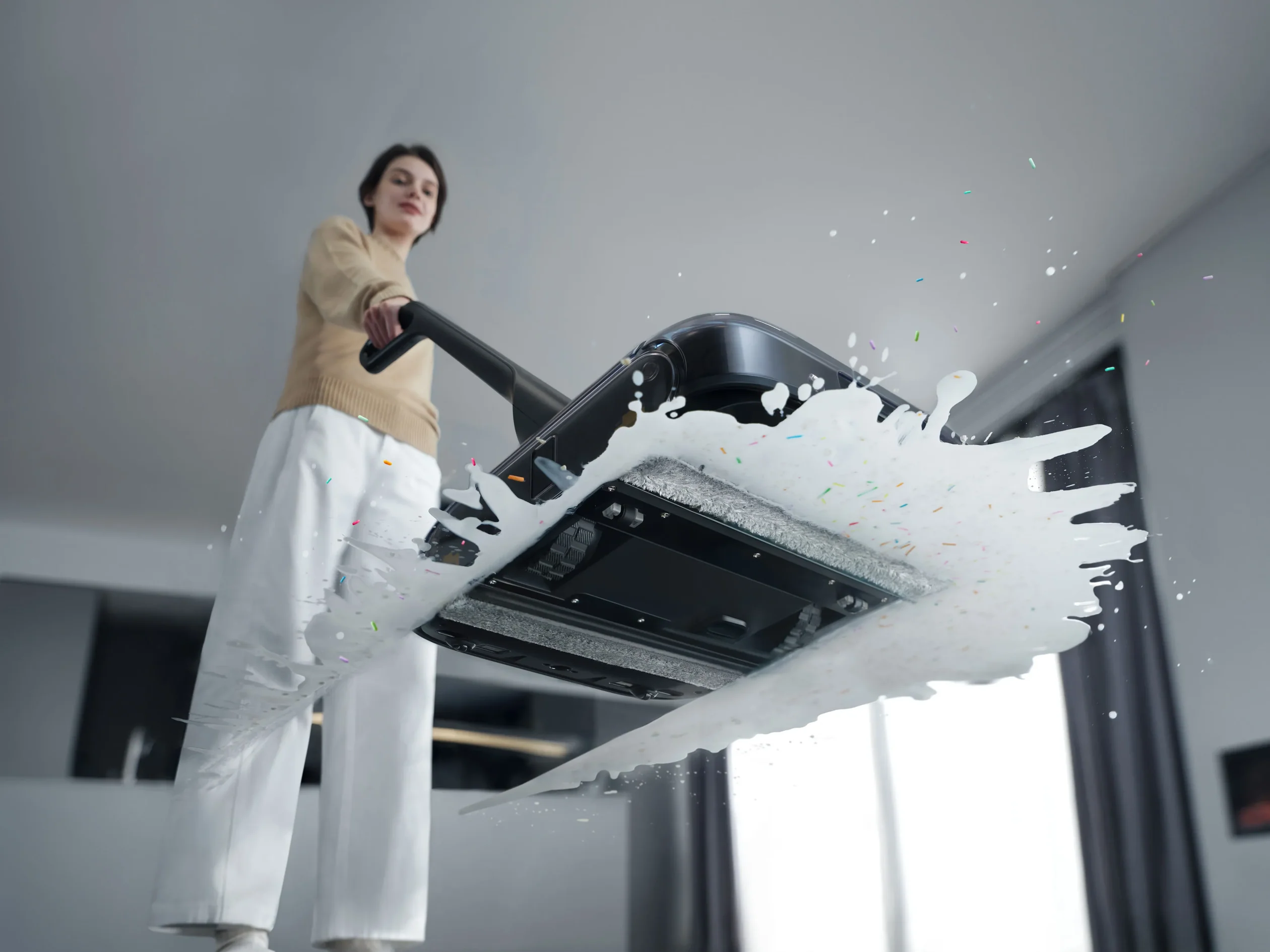 Robot odkurzający i mop z podwójnym systemem rolek w jednym urządzeniu w premierowej cenie