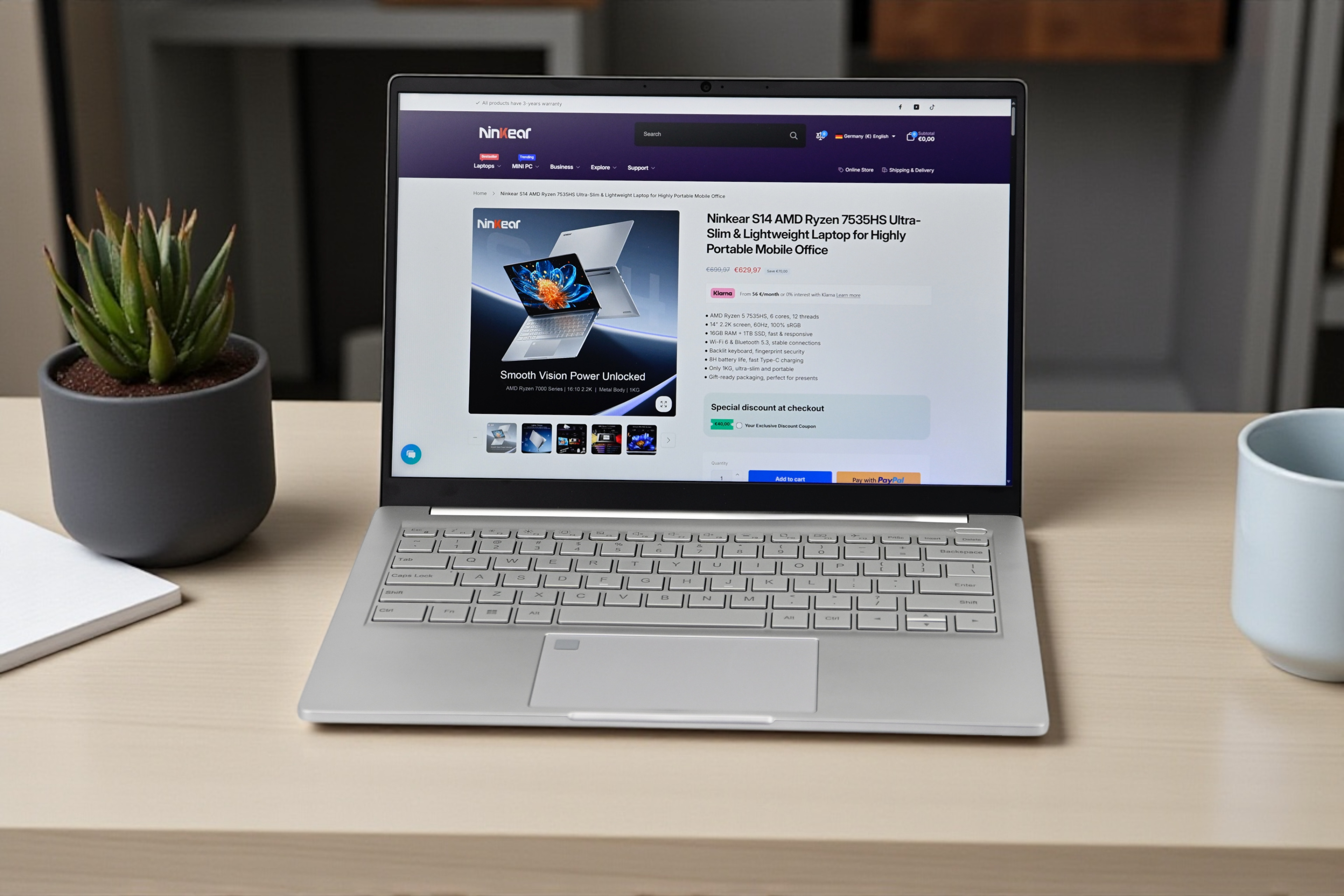 Lekki i niedrogi notebook dla uczniów, studentów i biura z doskonałym wyświetlaczem 2K - recenzja Ninkear S14