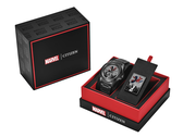 Nowy zegarek z serii Citizen x Spider-Man w opakowaniu.