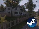 Zrzut ekranu z gry z nałożonym logo Steam.