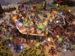 Akcja Stormgate rozgrywa się w przyszłości science-fiction, w której Ziemia walczy z międzywymiarowymi zagrożeniami. Na zdjęciu zrzut ekranu z gry. (Źródło obrazu: Steam)