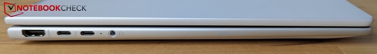 Po lewej: HDMI 2.1, 2x Thunderbolt 4 (PD, DP 2.1, HP Sleep and Charge), gniazdo słuchawkowe audio