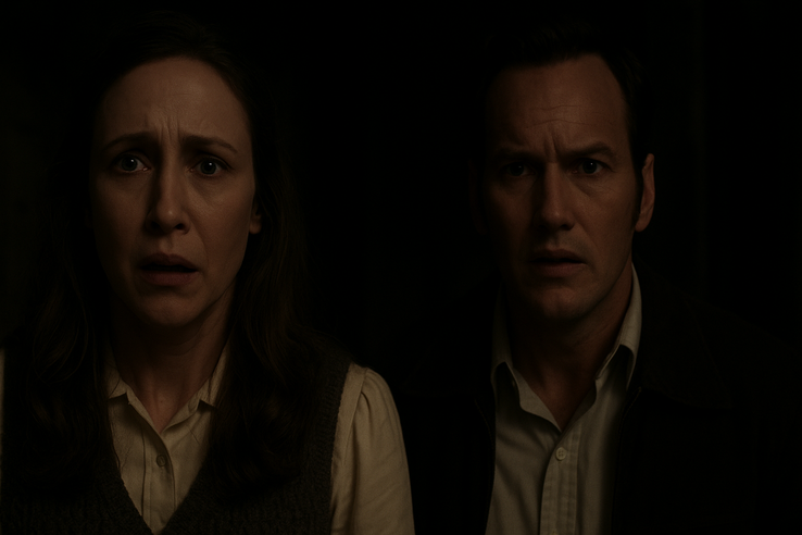 Vera Farmiga i Patrick Wilson w The Conjuring: Last Rites (źródło zdjęcia: Polygon)